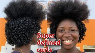 🔥WATCH! Natural Kinky Hair Transformed To Super Defined curls | Transforming 4a 4b & 4c Natural Hair