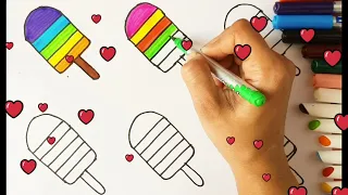 Easy Ice Cream Drawing For Toddlers And Kids