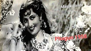 ek pardesi mera dil le gaya_Phagun 1958_ Madhubala& Bharat B._Rafi _Asha_Q J_ OP Nayyar_a tribute