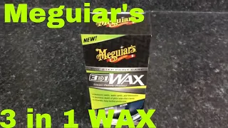 Meguiar's 3 In 1 Wax! Clean, Polish, Protect!