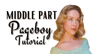 Pin Curl a Vintage Middle Part Pageboy Hairstyle