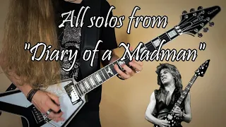 Randy Rhoads All Solos From "Diary of a Madman" Album Cover