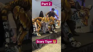 Puppet Tiger looked to be real with all the moves🐯😯. #viral #funny #youtubeshorts #youtubevideos