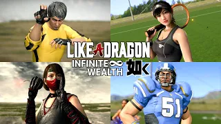 Like a Dragon: Infinite Wealth - All Kiwami / Essence Attacks Showcase (4K 60FPS)