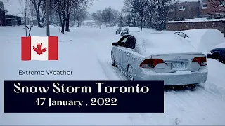 Deadly Snowstorm in Toronto 🇨🇦 70 Km Drive from Work 🥶