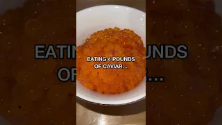 Eating Salmon Caviar