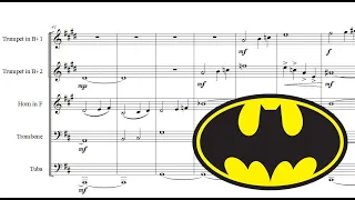 Sheet music | Batman | Brass Quintet (Partituras Quinteto de Metales) PDF