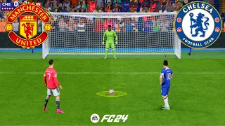 MANCHESTER UNITED VS CHELSEA FC 24 PENALTIES RONALDO VS MESSI PREMIER LEAGUE