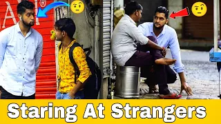 Staring At Strangers Prank | Staring Prank | Prakash Peswani Prank |