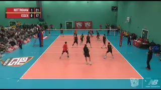 Noah Goalen Big BUCS Wednesday Volleyball highlights UoN v Essex 23.03.22