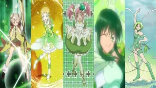 Green Magical Girl Transformations