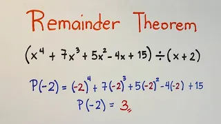 The Remainder Theorem - How to Find the Remainder when Dividing Polynomials?