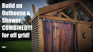 Best Off Grid Outhouse & Shower Combo! For Cheap! Prep your new homestead for comfort and safety!