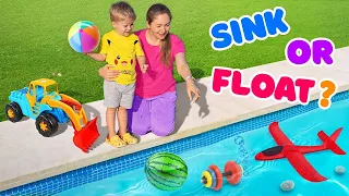 Diana and Roma 1 Hour |  Sink or Float with Oliver and Mom - Cool Science Experiments for Kids