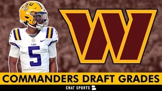 Washington Commanders Draft Grades For Round 1: Jayden Daniels With #2 Pick In 2024 NFL Draft