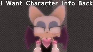 I Want Character Info Back || Sonic.exe:TDE