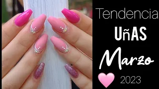 TENDENCIA UÑAS MARZO 2023/ART NAILS 2023  #TENDE#nails #UÑASDEMODA #uñasacrilicas #diseñosdeuñas