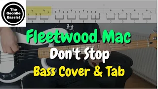 Fleetwood Mac - Don't Stop - Bass cover with tabs
