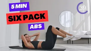 5 MIN SIX PACK ABS WORKOUT // NO EQUIPMENT // DUMBBELL OPTIONAL
