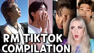 BTS RM - Kim Namjoon - Tiktok Compilation #75 *full screen* (by Taeesc) REACTION! | THIRSTDAY #17