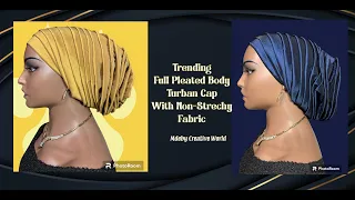 DIY | Trending Full Body Pleated Turban Cap Design : #beyourownboss #ruffles #fashion #turban