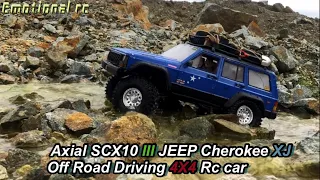 Axial SCX10 III JEEP Cherokee XJ Off Road Driving 4X4 Rc car