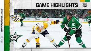 Predators @ Stars 10/15 | NHL Highlights 2022