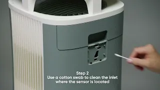 Blueair DustMagnet™ air purifier - Cleaning the sensors