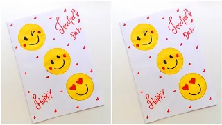 😍 Cute Emoji 😍 Teacher's Day Greeting Card • happy teachers day card idea handmade easy 2022