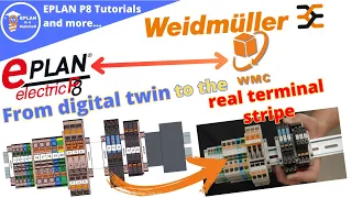 EPLAN interface to Weidmüller configurator (WMC) from digital twin to the real terminal strip