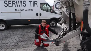 Stłuczka na parkingu podczas pauzy ! W takiej sytuacji Mobilny Serwis Tir jest niezastąpiony .