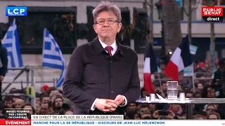 Marche pour la 6ème République -  Discours de Jean-Luc Mélenchon - Evénement (18/03/2017)