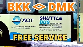 ✅ FREE Shuttle Bus Between SUVARNABHUMI and DON MUEANG Airports, BANGKOK | Complete Guide