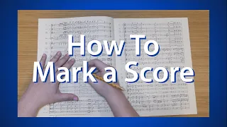 How to Mark a Score // Orchestral Score Marking // Color Method and Bernstein Method