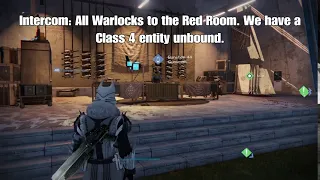 Idle Dialogue, The Tower | Intercom (Ikora): "Class 4 Entity Unbound" | Destiny