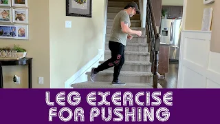 Simple leg exercise for pushing a longboard or skateboard.