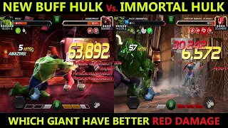 NEW BUFF HULK COMPARE WITH IMMORTAL HULK MARVEL CONTEST OF CHAMPION