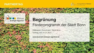 Förderung Bonn Begrünung