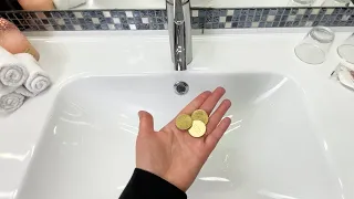 Put coins in hotel sink. You'll thank me later