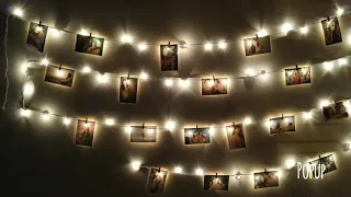Diy Photo Fairy Light  Bedroom Wall Decoration #walldecor #picture #diy #light #craft #decoration
