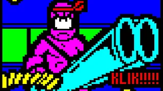 [Re-edit] Turner the Worm panel, Blocktober 2020 (Teletext Block Party) - Teletext R