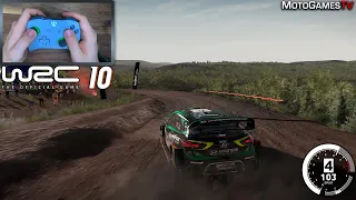 WRC 10 Controller Gameplay [Hyundai i20 WRC 2020 at Rally Chile]