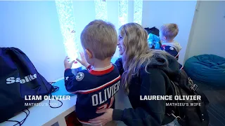 Mathieu Olivier Welcomes Preschool Class to the Safelite Safe Spot at Nationwide Arena!