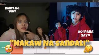 SINGING! TO STRANGERS ON OME/TV | [BEST REACTION] (NAKAW NA SANDALI😘🫶)