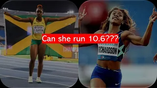 Can Tina Clayton break Sha'Carri Richardson world record?