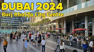 Dubai 🇦🇪 Burj Khalifa City Centre [ 4K] Walking Tour | Walk With Enjoy