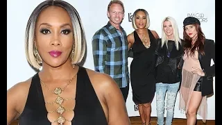 Vivica A  Fox's Sharknado 6 castmates Tara Reid, Ian Ziering, and Ca ssie Scerbo attend her