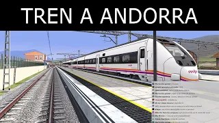 Primer tren de viajeros que llega al centro de Andorra [En Directo] - Train Simulator Classic