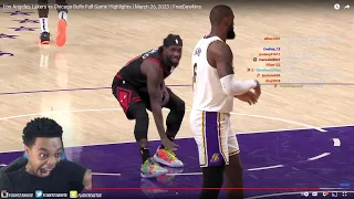 FlightReacts To NBA Los Angeles Lakers vs Chicago Bulls Full Game Highlights | March 26, 2023!