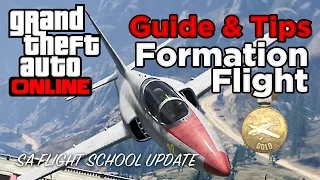 Formation Flight Gold Guide & Tips (GTA Online Flight School Update Gameplay)